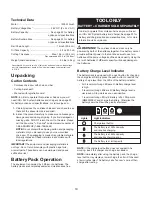 Preview for 10 page of SNOWJOE Sunjoe 24V-X2-CS16-CT-RM Operator'S Manual