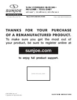 SNOWJOE SUNJOE 24V-X2-OGV-CT-RM Operator'S Manual preview