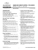 Preview for 1 page of SNOWJOE Sunjoe AJP100E Operator'S Manual