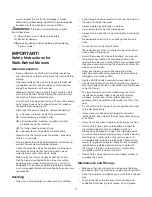 Preview for 3 page of SNOWJOE sunjoe iON16LM-CT-RM Operator'S Manual