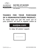 SNOWJOE Sunjoe JB450E-RM Operator'S Manual preview