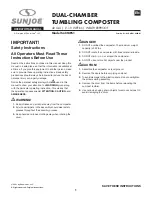 SNOWJOE sunjoe SJ-CMPS1 Operator'S Manual preview