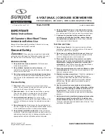 SNOWJOE SUNJOE SJ4VSD Operator'S Manual preview