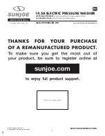 Предварительный просмотр 1 страницы SNOWJOE SUNJOE SPX4003-ELT-RM Manual