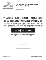 Предварительный просмотр 1 страницы SNOWJOE Sunjoe SPX4500-RM Operator'S Manual