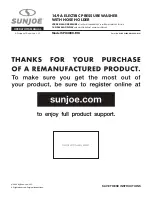 SNOWJOE SUNJOE SPX4800-RM Operator'S Manual предпросмотр