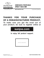 SNOWJOE sunjoe WA24C-LT-RM Operator'S Manual preview