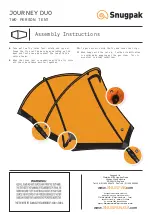 Preview for 2 page of Snugpak JOURNEY DUO Assembly Instructions