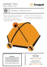 Preview for 2 page of Snugpak JOURNEY TRIO Assembly Instructions