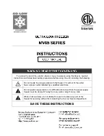 Preview for 1 page of SO-LOW MV85 Series User Manual