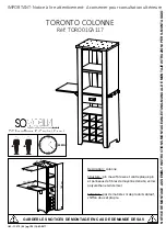 SO MOBILIA TORONTO TORO01CA117 Assembly Instructions Manual preview