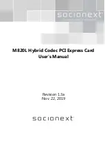 Preview for 1 page of Socionext M820L User Manual