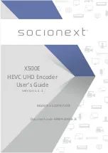 Socionext X500E User Manual предпросмотр