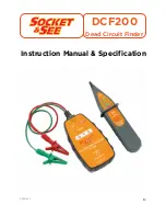 Preview for 1 page of Socket & See DCF200 Instruction Manual