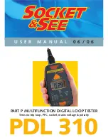 Preview for 1 page of Socket & See PDL 310 User Manual