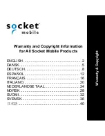 Предварительный просмотр 1 страницы Socket Mobile products Warranty And Copyright Information