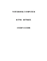 Socket NOTEBOOK COMPUTER RT786 RT786EX User Manual preview
