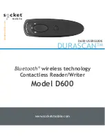 Предварительный просмотр 1 страницы SocketMobile DURASCAN D600 User Manual