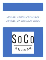 Preview for 1 page of SOCO CHARLESTON LOVESEAT WOOD Assembly Instructions Manual