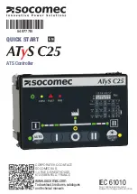 Предварительный просмотр 1 страницы socomec ATyS C25 Quick Start Manual