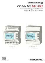 socomec COUNTIS E41 Instruction Manual предпросмотр