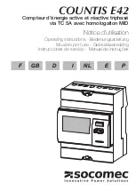 socomec COUNTIS E42 Operating Instructions Manual предпросмотр