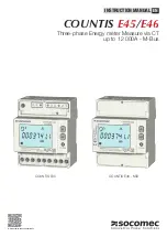 socomec COUNTIS E45 Instruction Manual предпросмотр