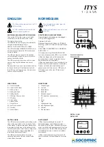 socomec ITYS Quick Start Manual preview