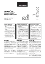 Preview for 1 page of socorex CALIBREX 520 Operating Instructions