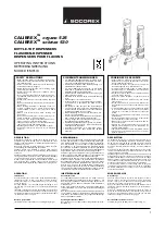 socorex CALIBREX organo 525 Operating Instructions предпросмотр