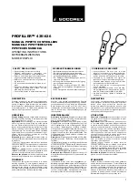 Preview for 1 page of socorex PROFILLER 435 Operating Instructions