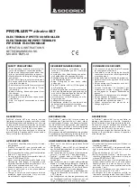 Preview for 1 page of socorex PROFILLER electro 447 Operating Instructions