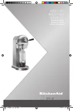 SodaStream KitchenAid 4KSS1121 Instructions Manual предпросмотр