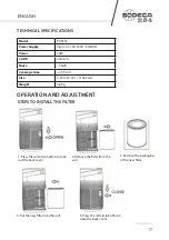 Предварительный просмотр 17 страницы SODECA PURI-50 Manual