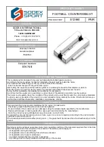 Sodex Sport S12660 Product Sheet preview