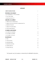 Preview for 2 page of Sodi mini 900 User Maintenance Manual