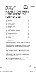 Preview for 13 page of Soehnle 68057 Operating Instructions Manual