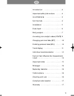 Preview for 2 page of Soehnle Body Balance Comfort F5 Operating Instructions Manual