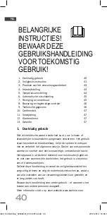 Preview for 40 page of Soehnle COMFORT DUO Operating Instructions Manual