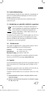 Preview for 47 page of Soehnle COMFORT DUO Operating Instructions Manual