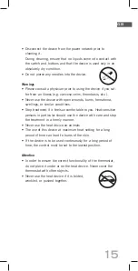 Preview for 15 page of Soehnle HEATING PAD Operating Instructions Manual