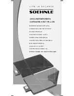 Soehnle RSS1001-135090-W2E-B Operating Instructions Manual preview