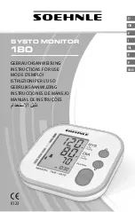 Предварительный просмотр 1 страницы Soehnle SYSTO MONITOR 180 Instructions For Use Manual