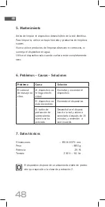 Preview for 48 page of Soehnle VITA-SPOT Operating Instructions Manual