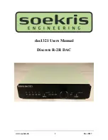 Preview for 1 page of Soekris dac1321 User Manual