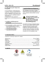 Preview for 7 page of Sofamel HPS-130-C3 Instruction Manual