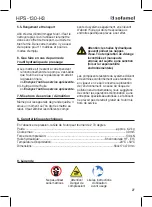 Предварительный просмотр 27 страницы Sofamel HPS-130-H3 Instruction Manual