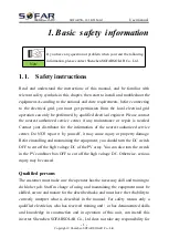 Предварительный просмотр 6 страницы Sofar solar 10.5KTLM-G3 User Manual