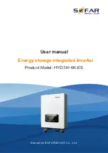 Sofar solar HYD 3000-ES User Manual preview