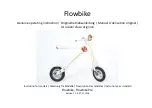 SoFlow Flowbike Genuine Operating Instruction preview